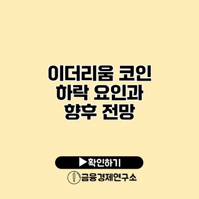 이더리움 코인 하락 요인과 향후 전망